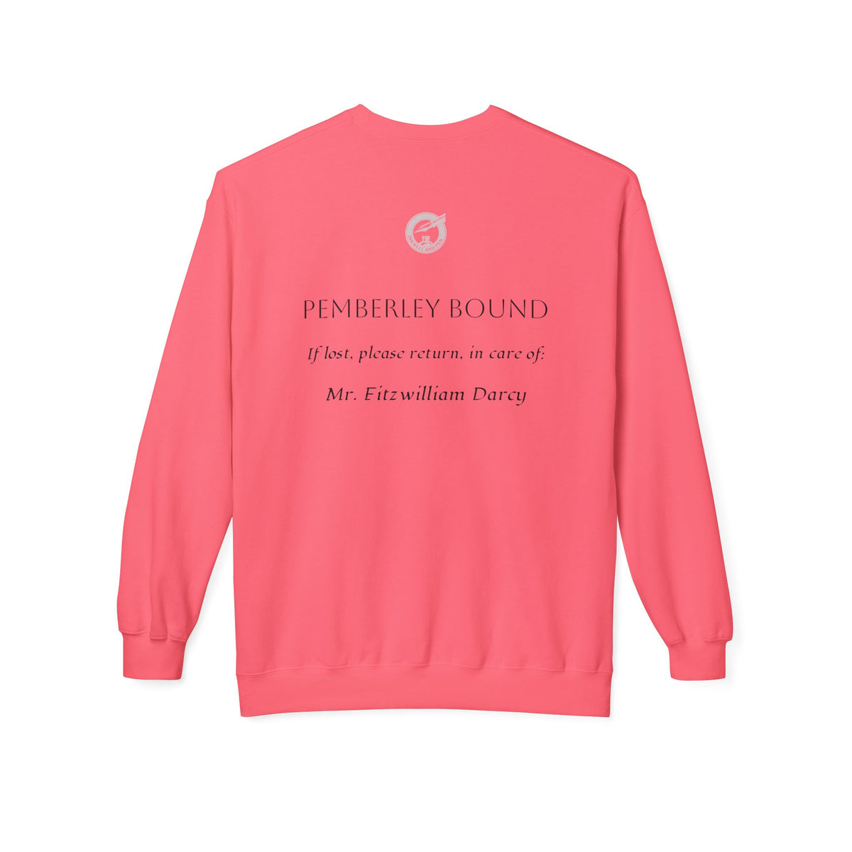 Pride & Prejudice Floral Sweatshirt — Jane Austen Booklover Crewneck (Derbyshire Coordinates)