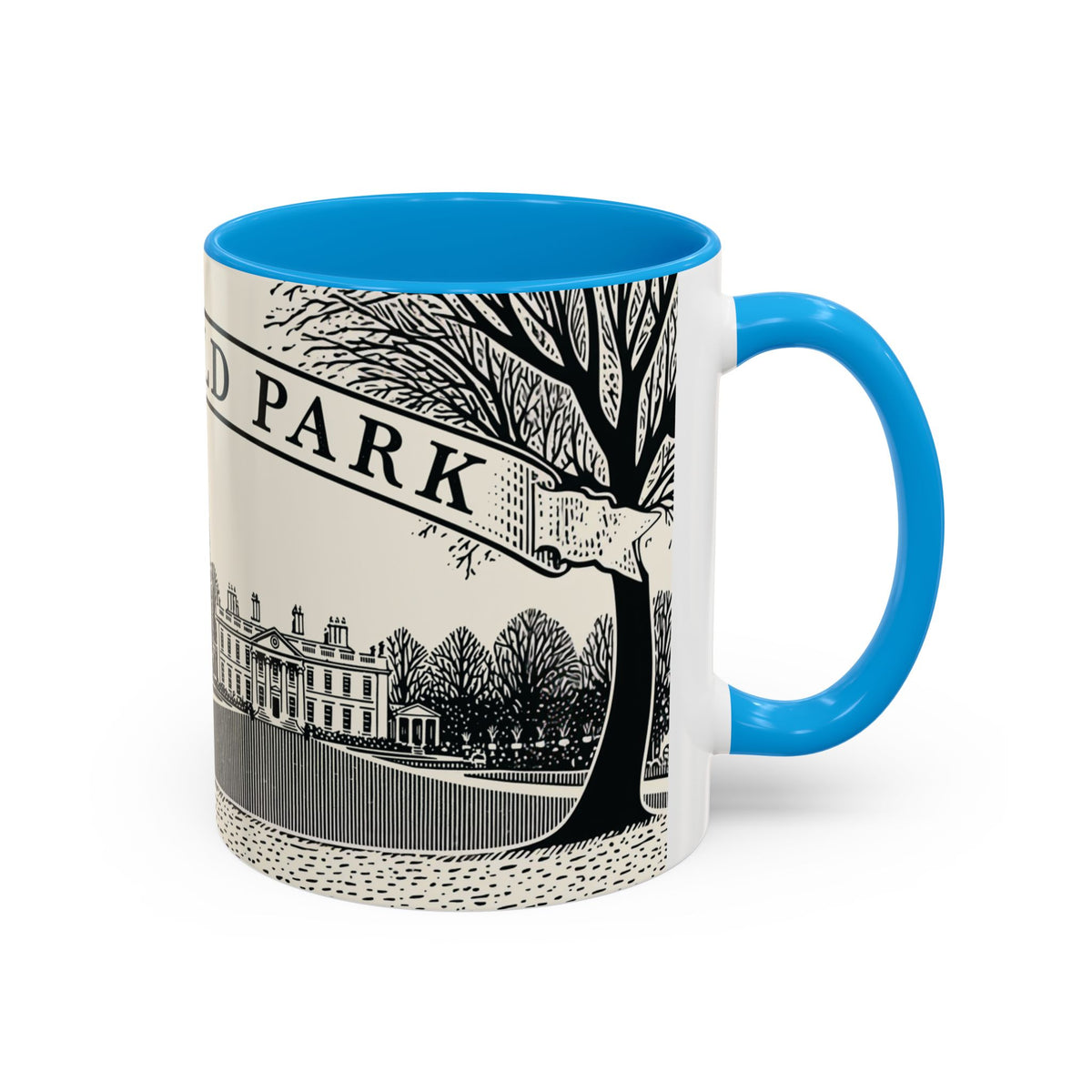 Mansfield Park illustration Mug | Peacock & Estate ceramic mug