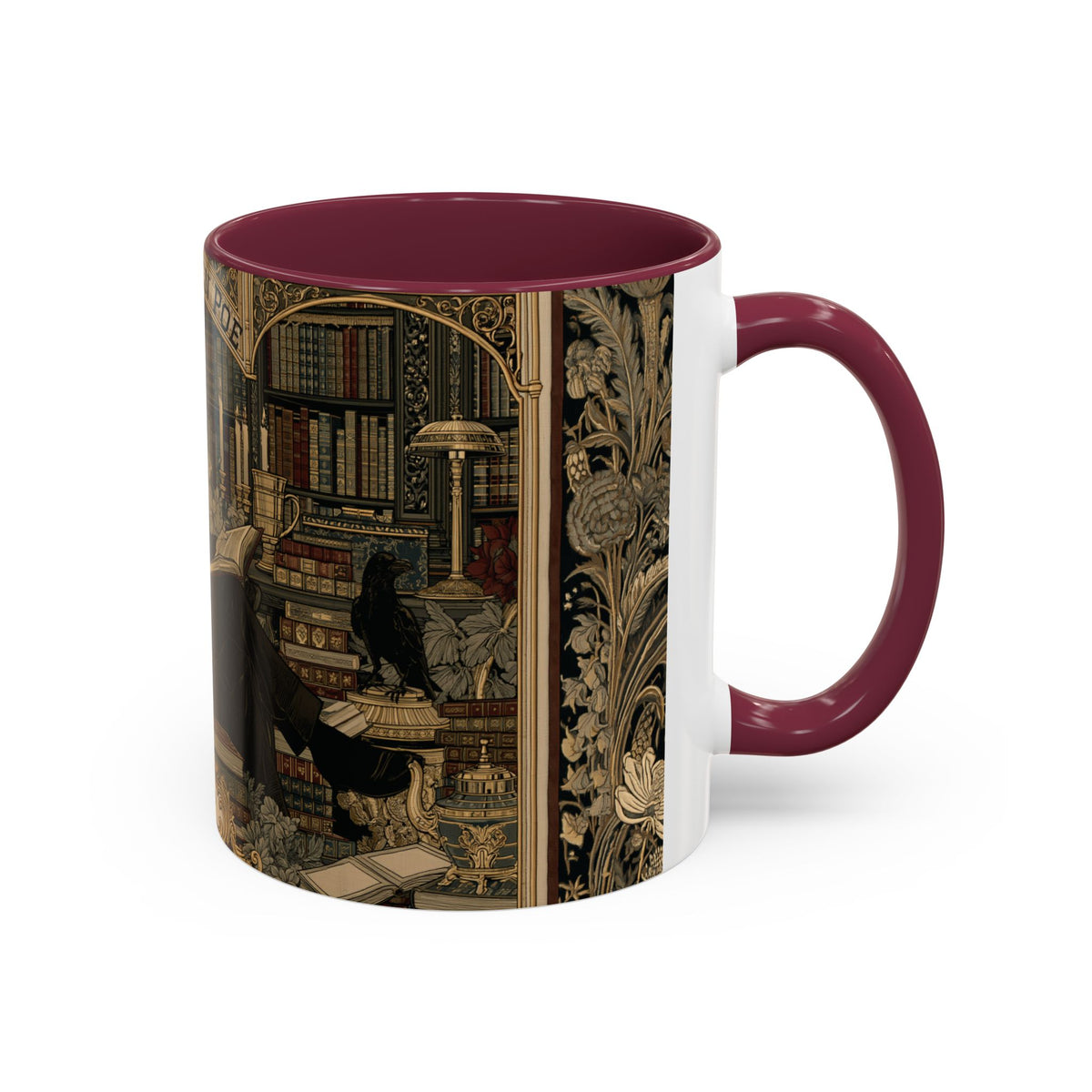 Edgar Allan Poe portrait Mug | Literary Gothic coffee mug