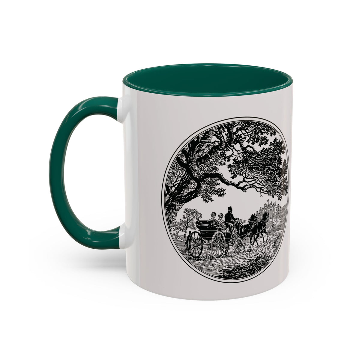 Romantic Vintage Silhouette Mug — "Most Ardently" Tea Coffee Cup (11oz/15oz)