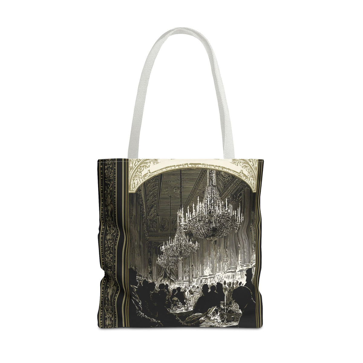 Regency Ballroom Chandelier Tote Bag | Vintage Ballroom Scene