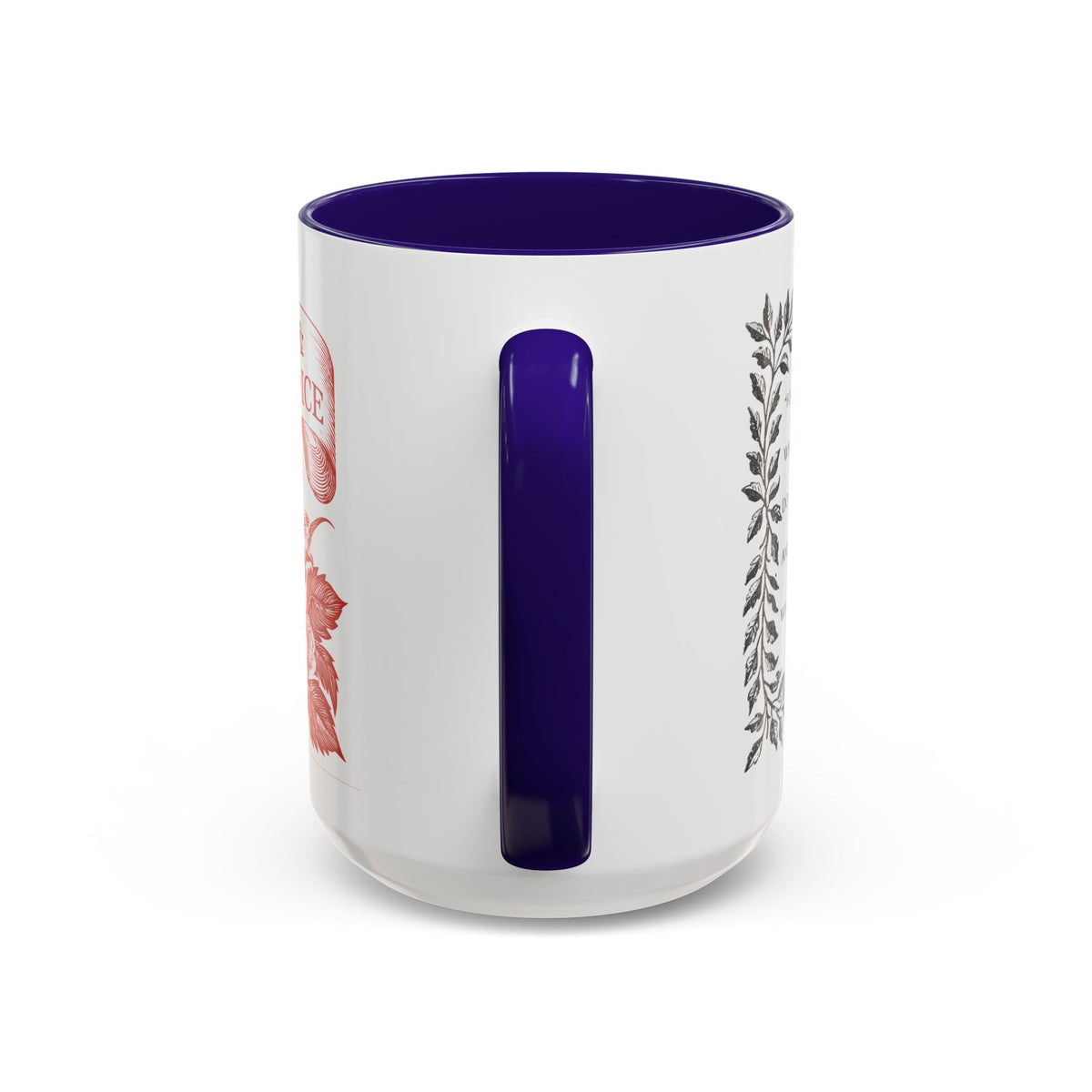 "...follies and nonsense" Elizabeth Bennet Quote  —  Pride & Prejudice Floral Mug (11oz/15oz)