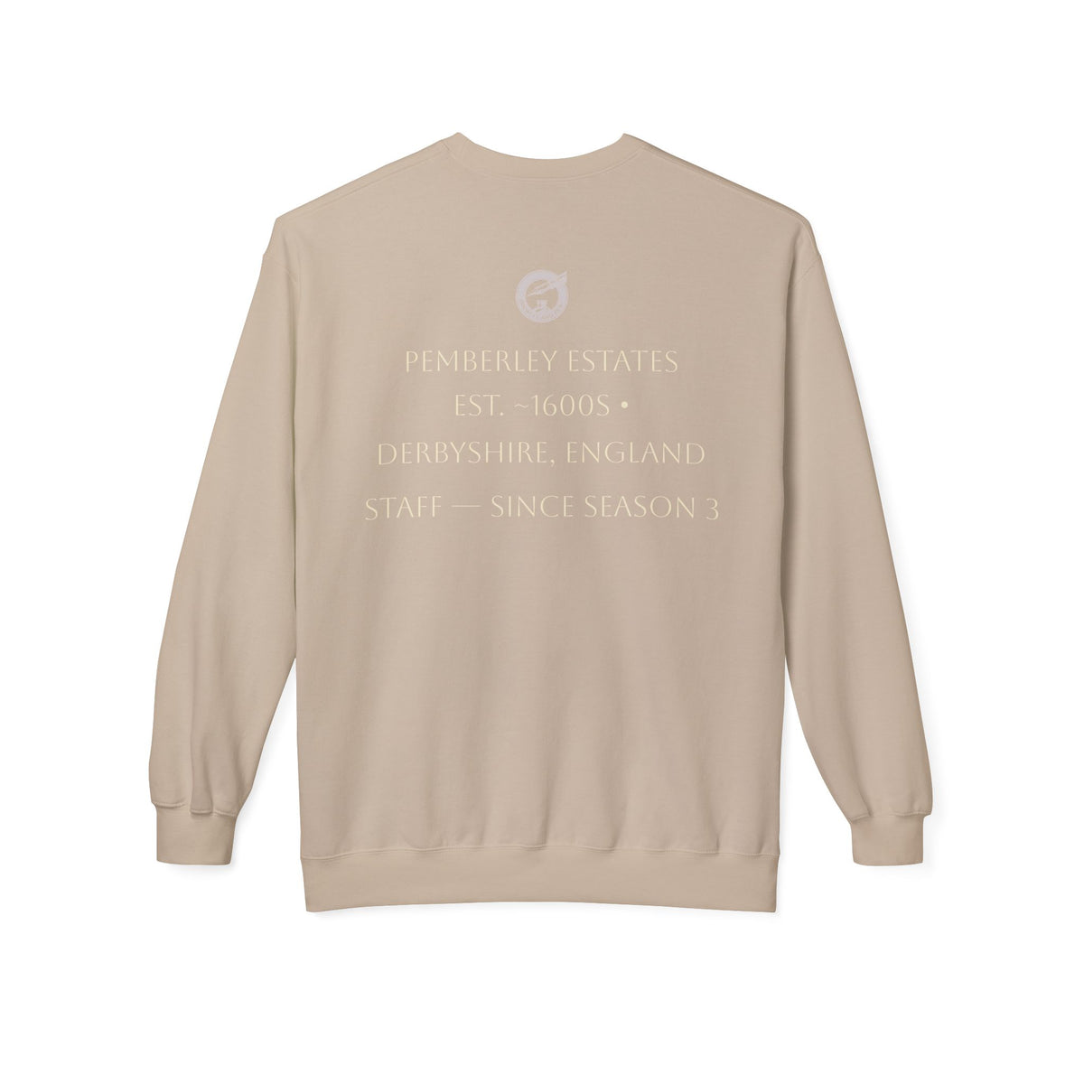 Pemberley Estate Crewneck Sweatshirt — Jane Austen Cozy Literary Pullover