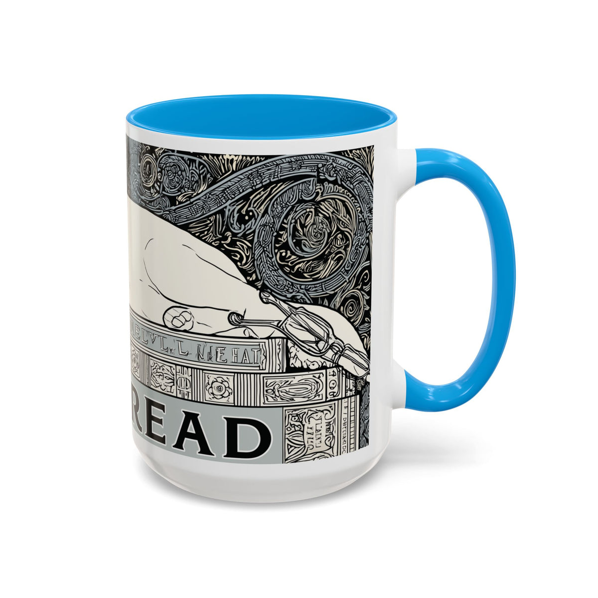 Well Read Siamese Cat Mug | Color Accent Ceramic Mug