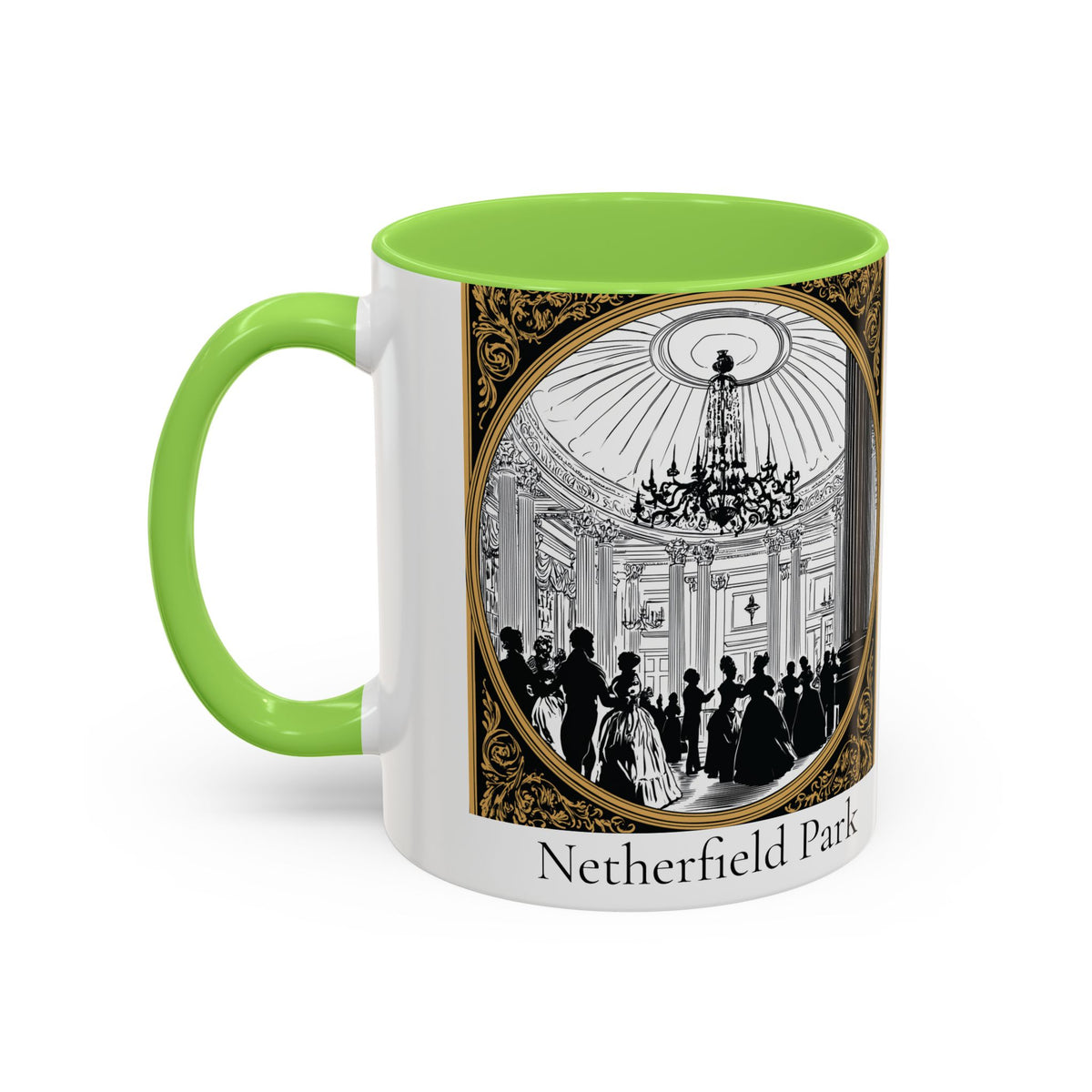 Netherfield Park Ballroom Scene Mug | 11oz 15oz Color Accent