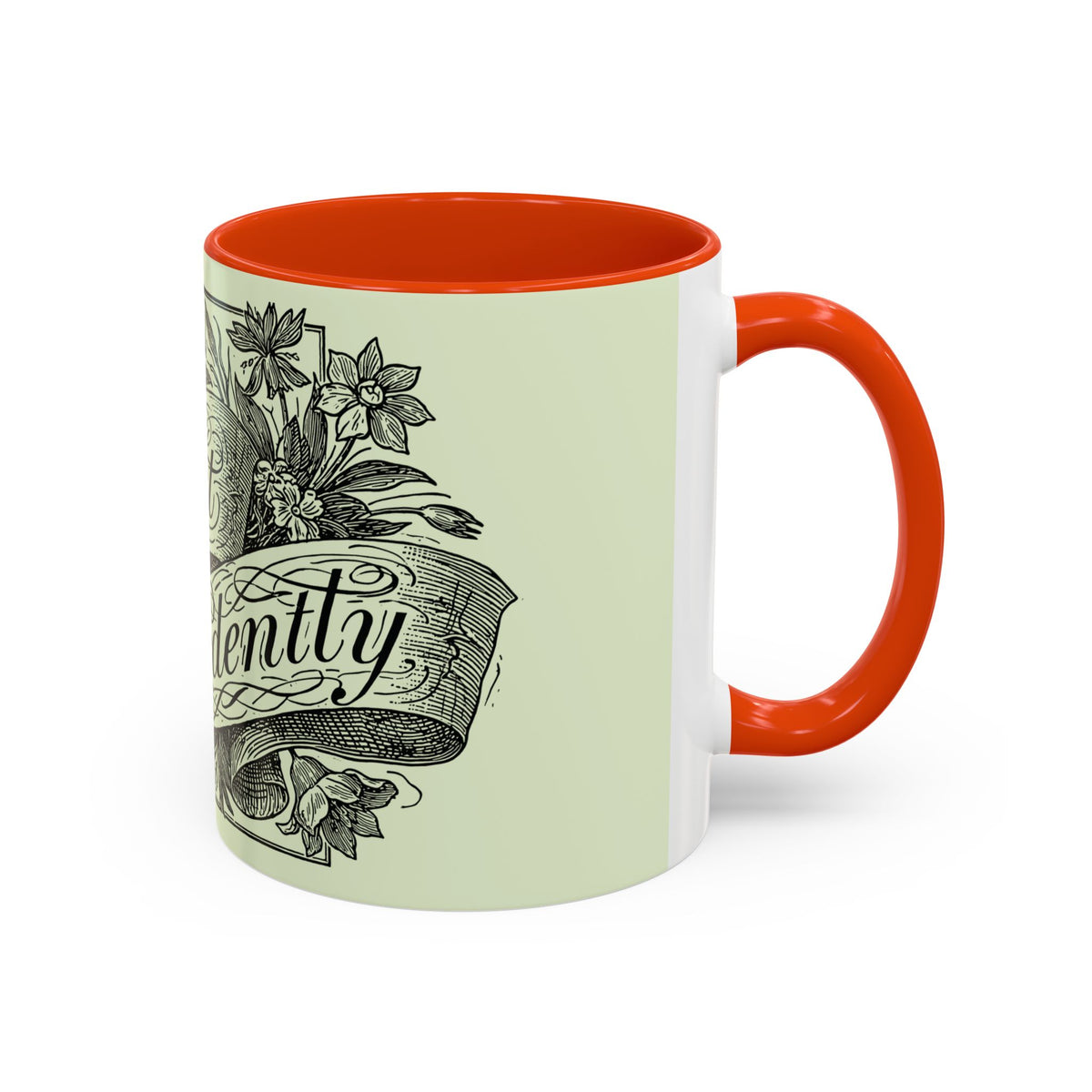 Most Ardently script banner floral Mug | Pink 11 or 15 oz.