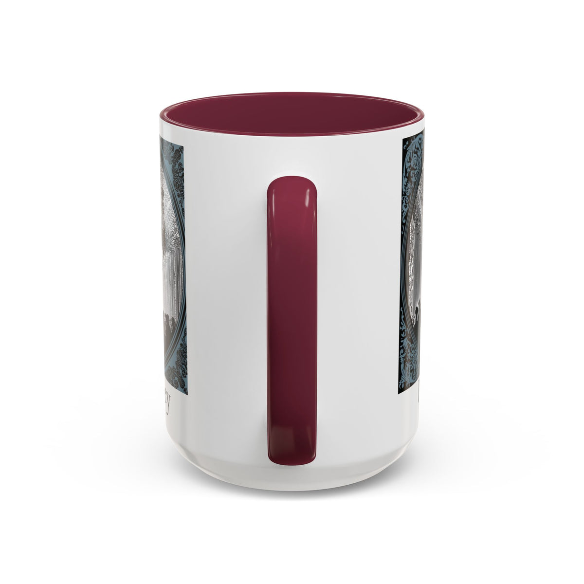 Pemberley Ballroom Illustration Mug | Color Accent Ceramic Mug