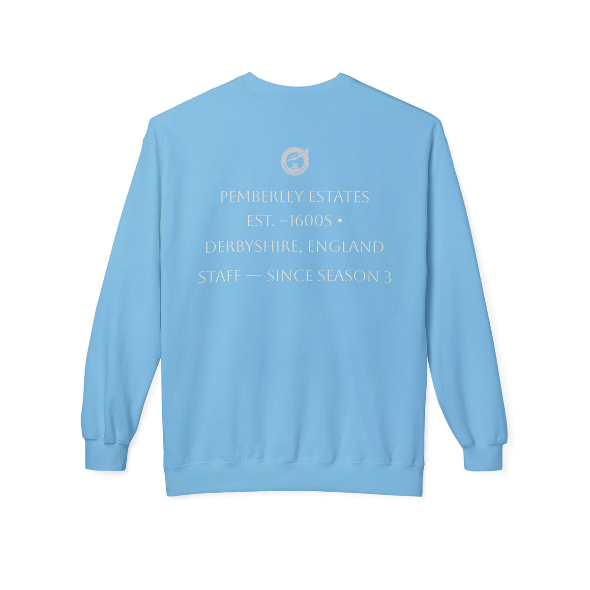 Pemberley Estate Crewneck Sweatshirt — Jane Austen Cozy Literary Pullover