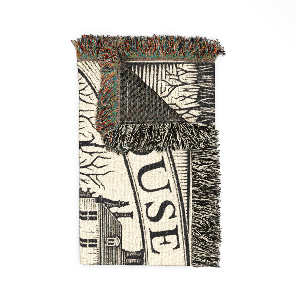 The House of Usher — Woven Blanket | Edgar Allan Poe Gothic Throw