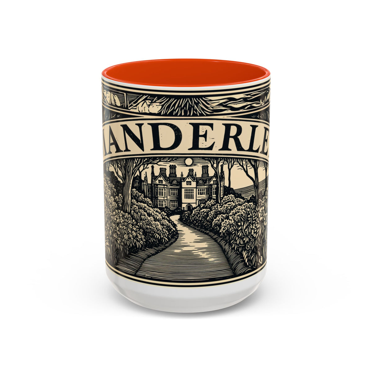 Manderley Estate Illustration Mug | Ceramic Coffee Cup