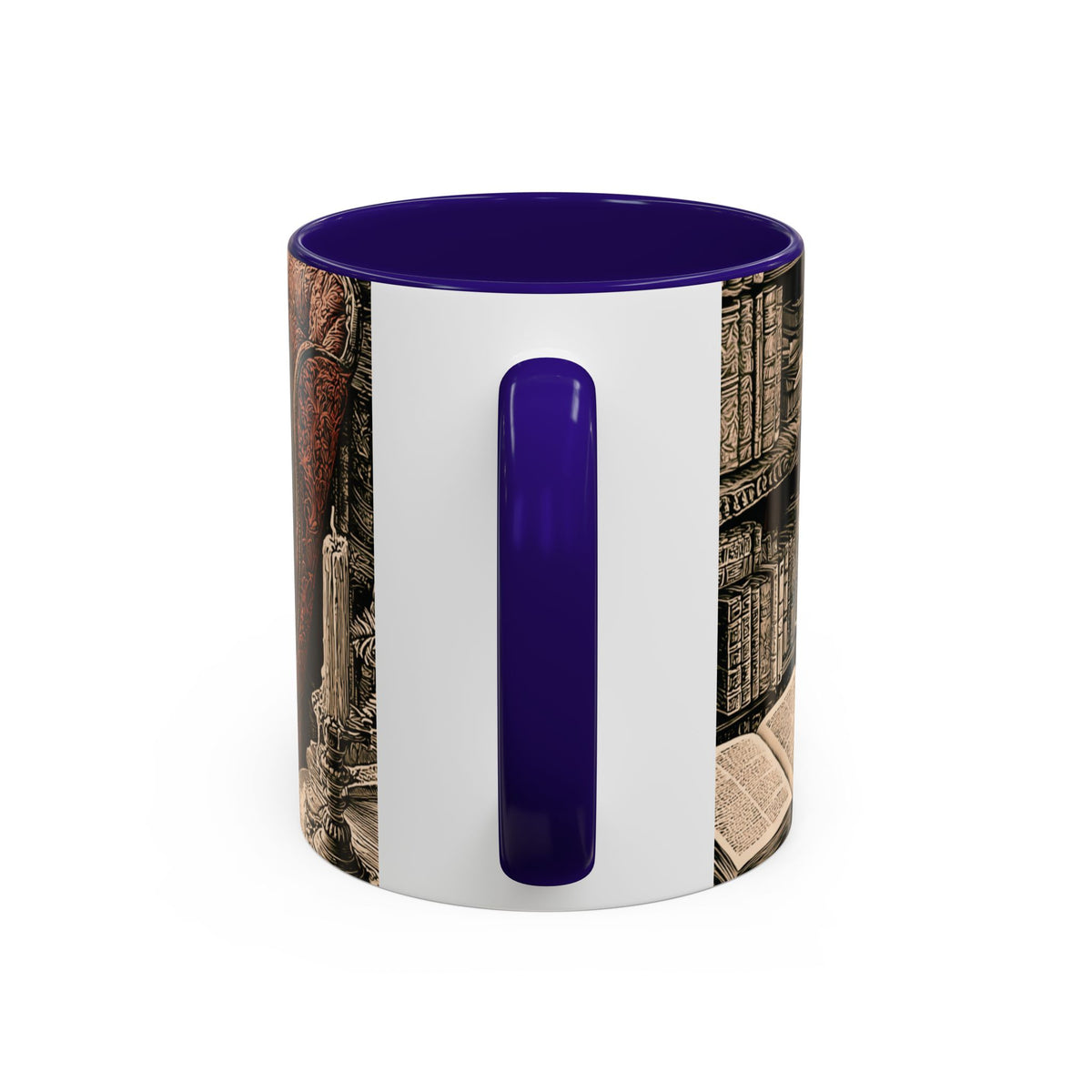 Edgar Allan Poe Raven Portrait Mug | Ceramic Coffee Cup