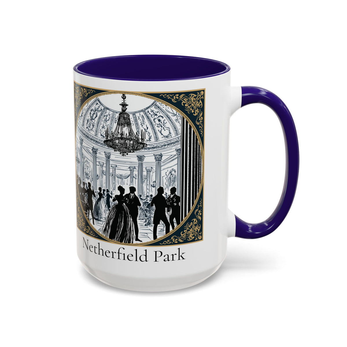 Netherfield Park Ballroom Scene Mug | 11oz 15oz Color Accent