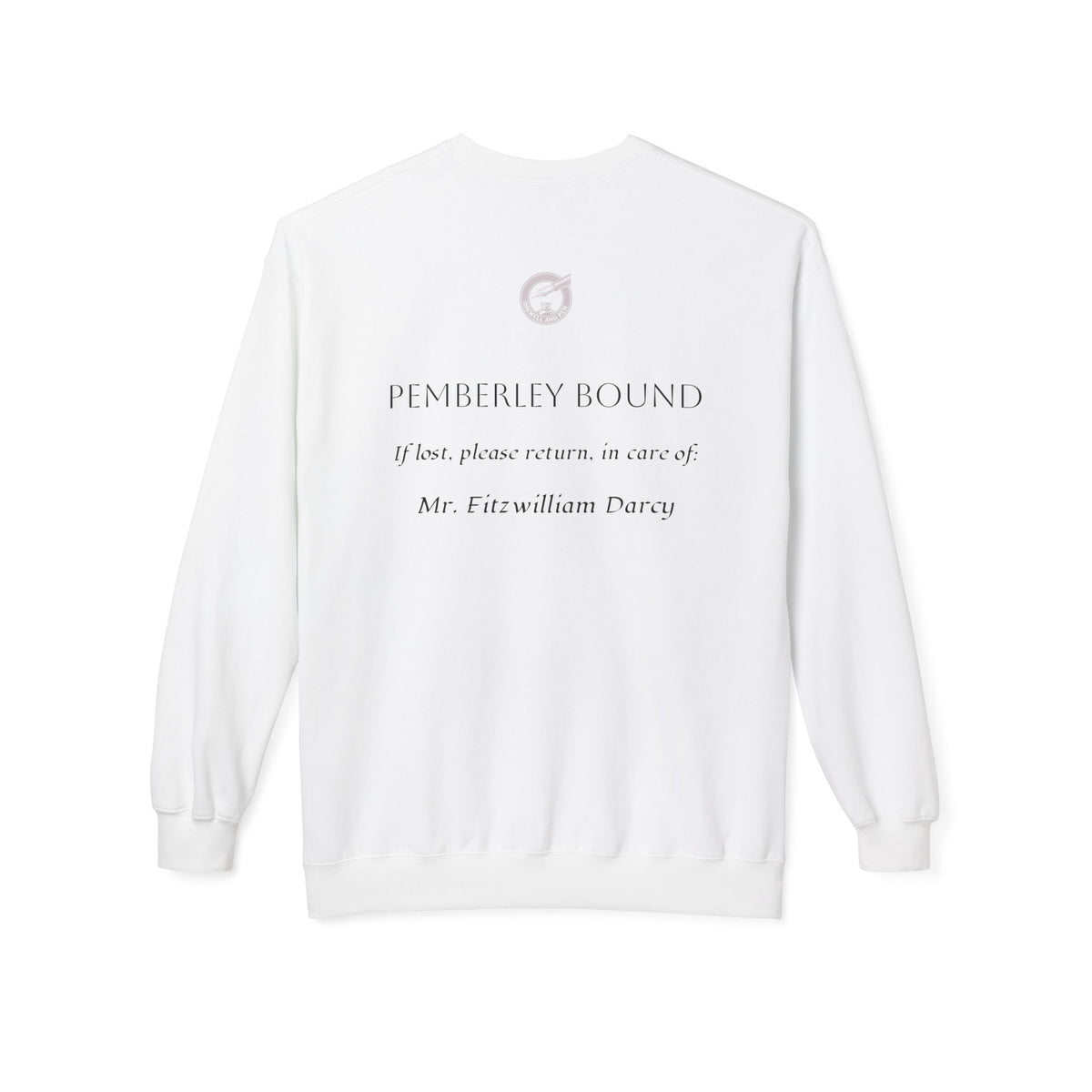 Pride & Prejudice Floral Sweatshirt — Jane Austen Booklover Crewneck (Derbyshire Coordinates)