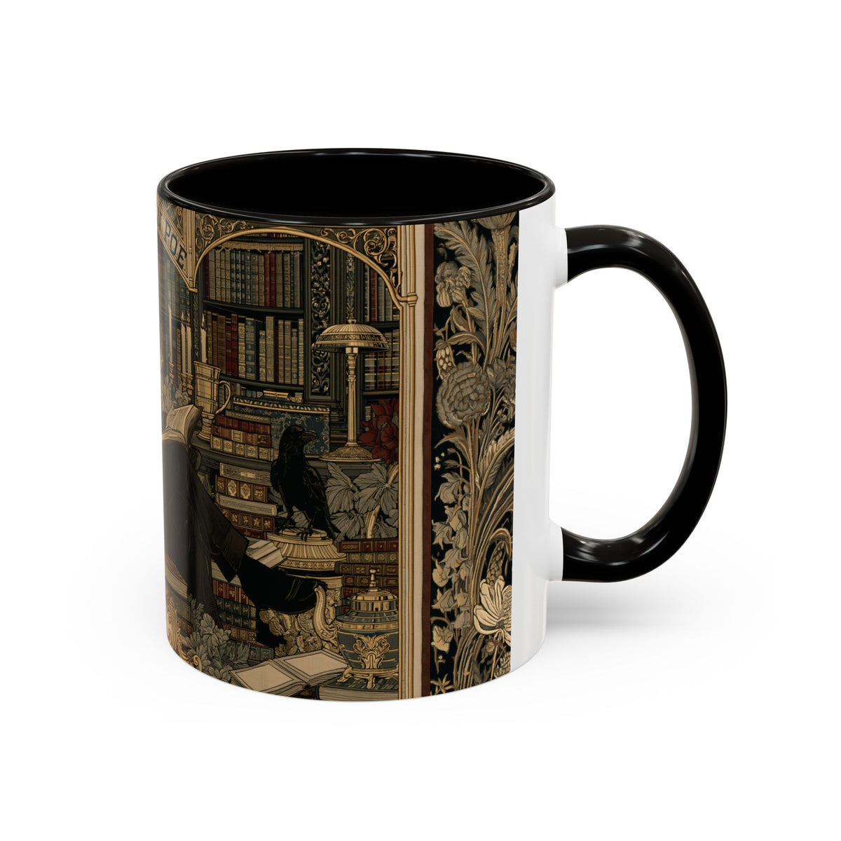 Edgar Allan Poe portrait Mug | Literary Gothic coffee mug