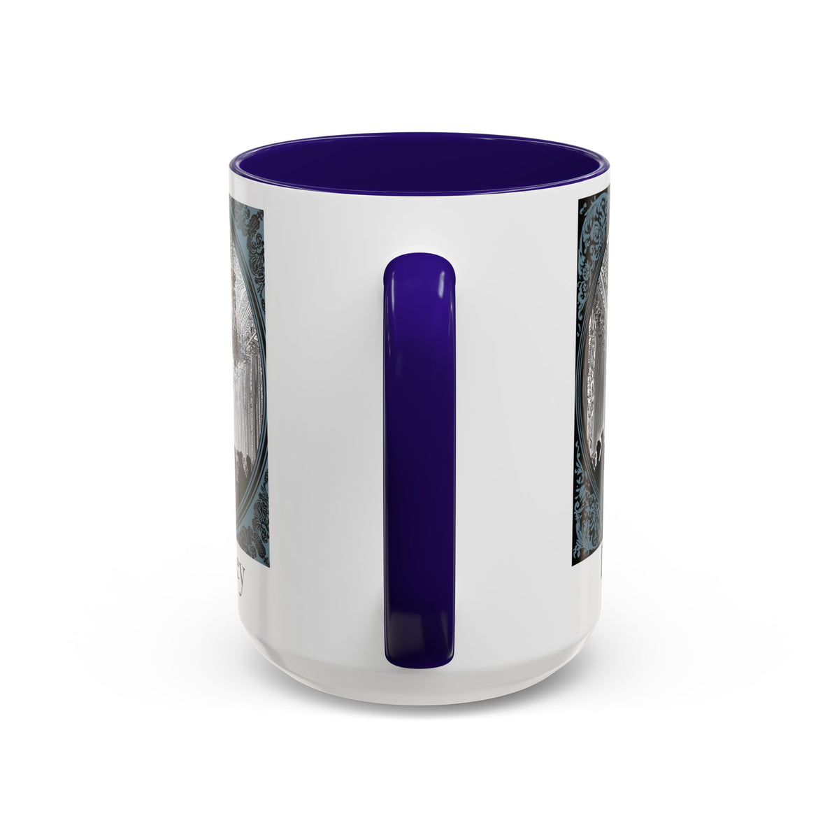 Pemberley Ballroom Illustration Mug | Color Accent Ceramic Mug