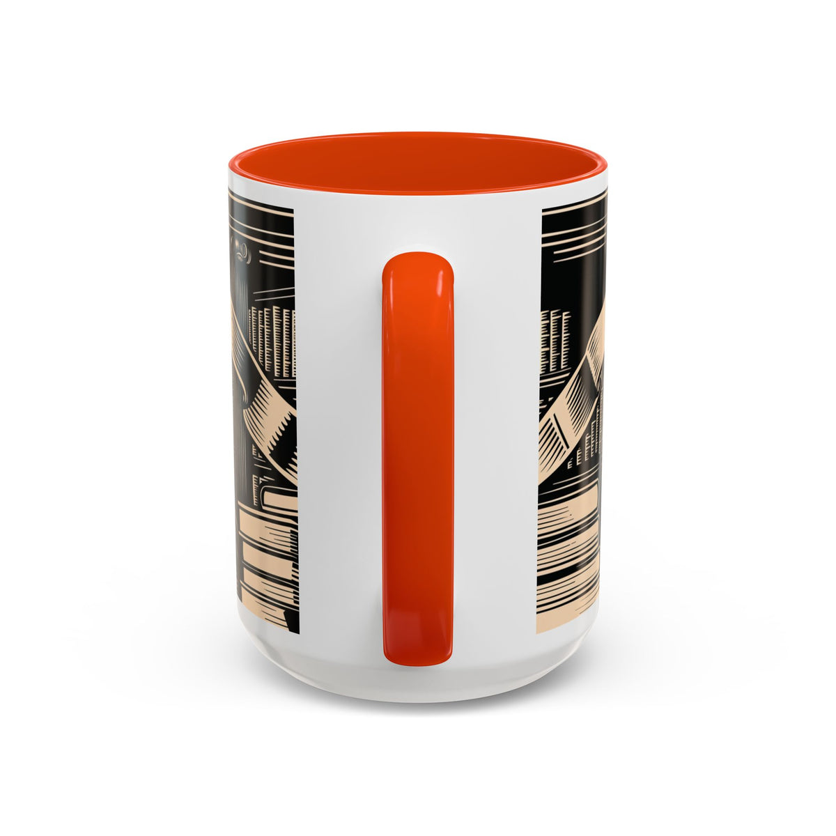 x Nevermore Raven woodcut illustration Mug | Edgar Allan Poe inspired