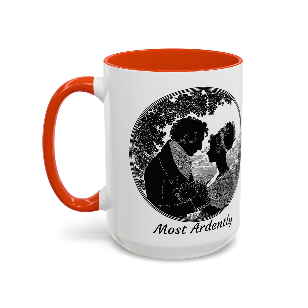 Regency Silhouette 'Most Ardently' Mug, Ceramic Coffee Mug | 11oz or 15oz