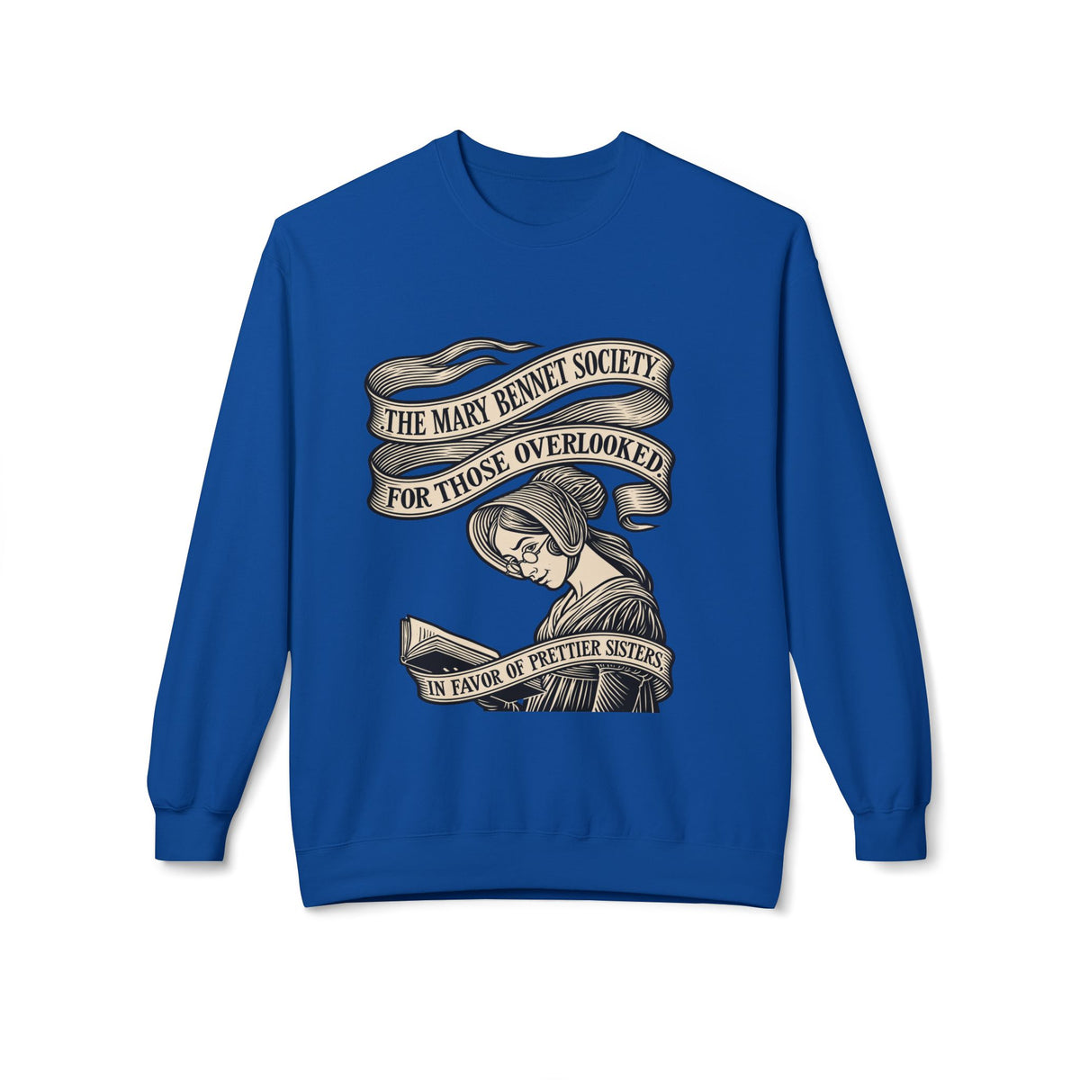 Crewneck Sweatshirt — “The Mary Bennet Society for Those Overlooked” Literary Pride Pullover