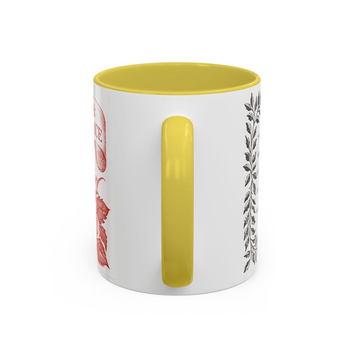 "...follies and nonsense" Elizabeth Bennet Quote  —  Pride & Prejudice Floral Mug (11oz/15oz)