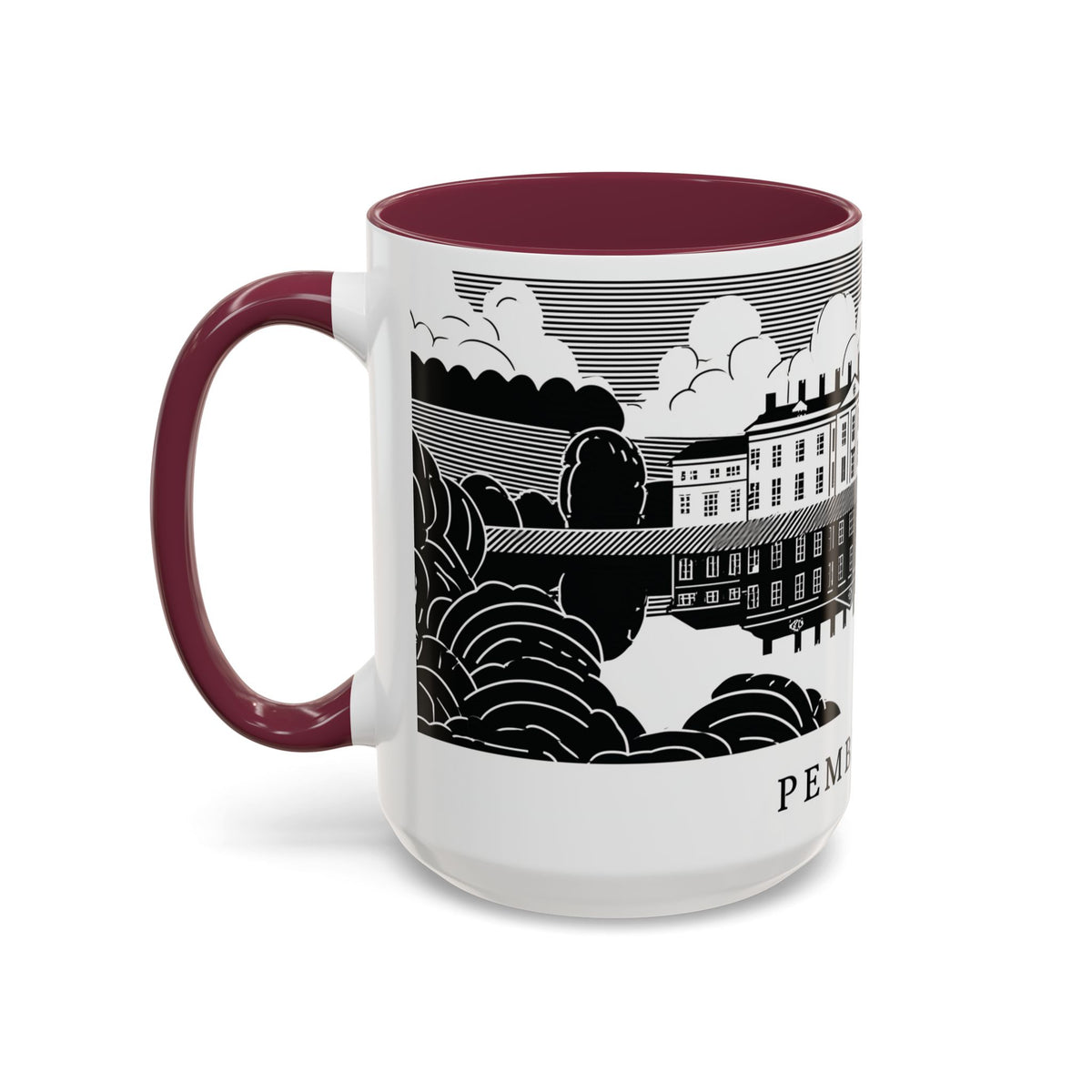 Pemberley Estate Illustration Mug | Ceramic Coffee Cup
