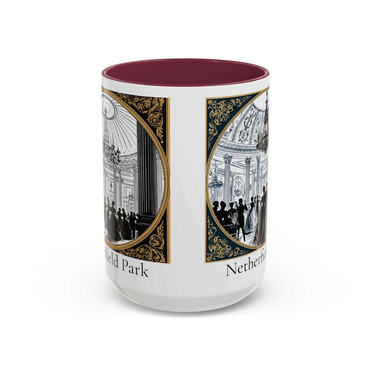 Netherfield Park Ballroom Scene Mug | 11oz 15oz Color Accent