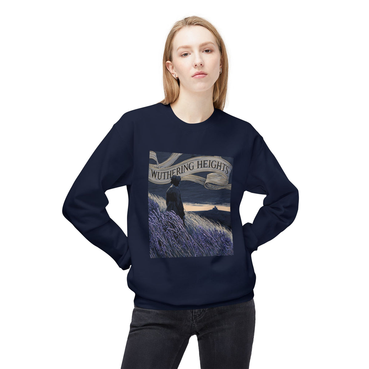 Across the Moors-Wuthering Heights Gothic Literary Sweatshirt