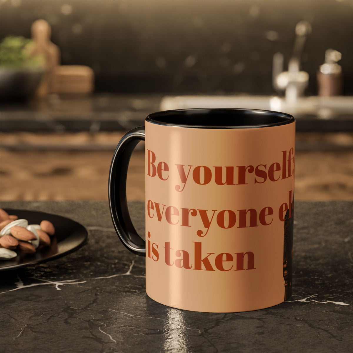 Oscar Wilde Quote Mug — "Be Yourself; Everyone Else Is Taken" Ceramic Coffee Cup (11oz/15oz)
