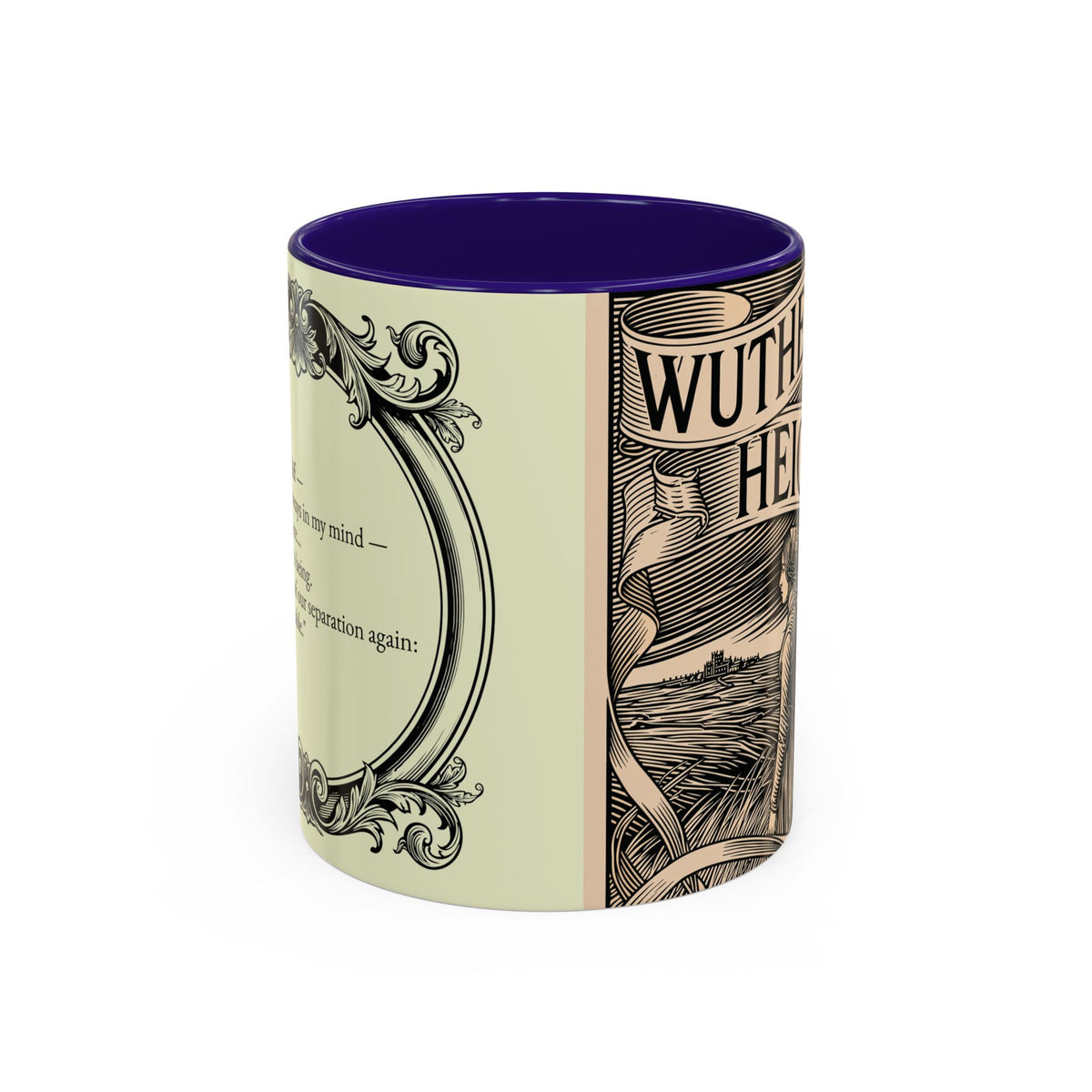 Wuthering Heights Literary Ceramic Mug — Classic Book Cover Coffee Cup (11oz/15oz)