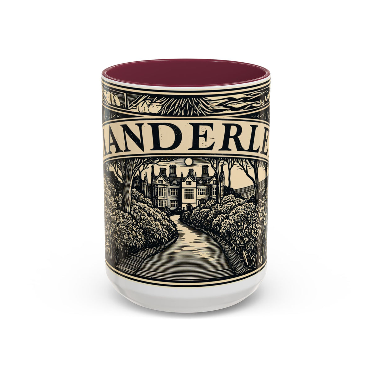Manderley Estate Illustration Mug | Ceramic Coffee Cup