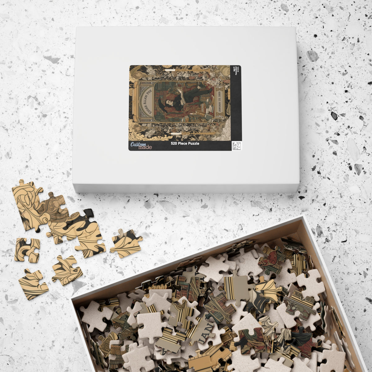 Edgar Allan Poe's Raven Holding Court - Nevermore Puzzle