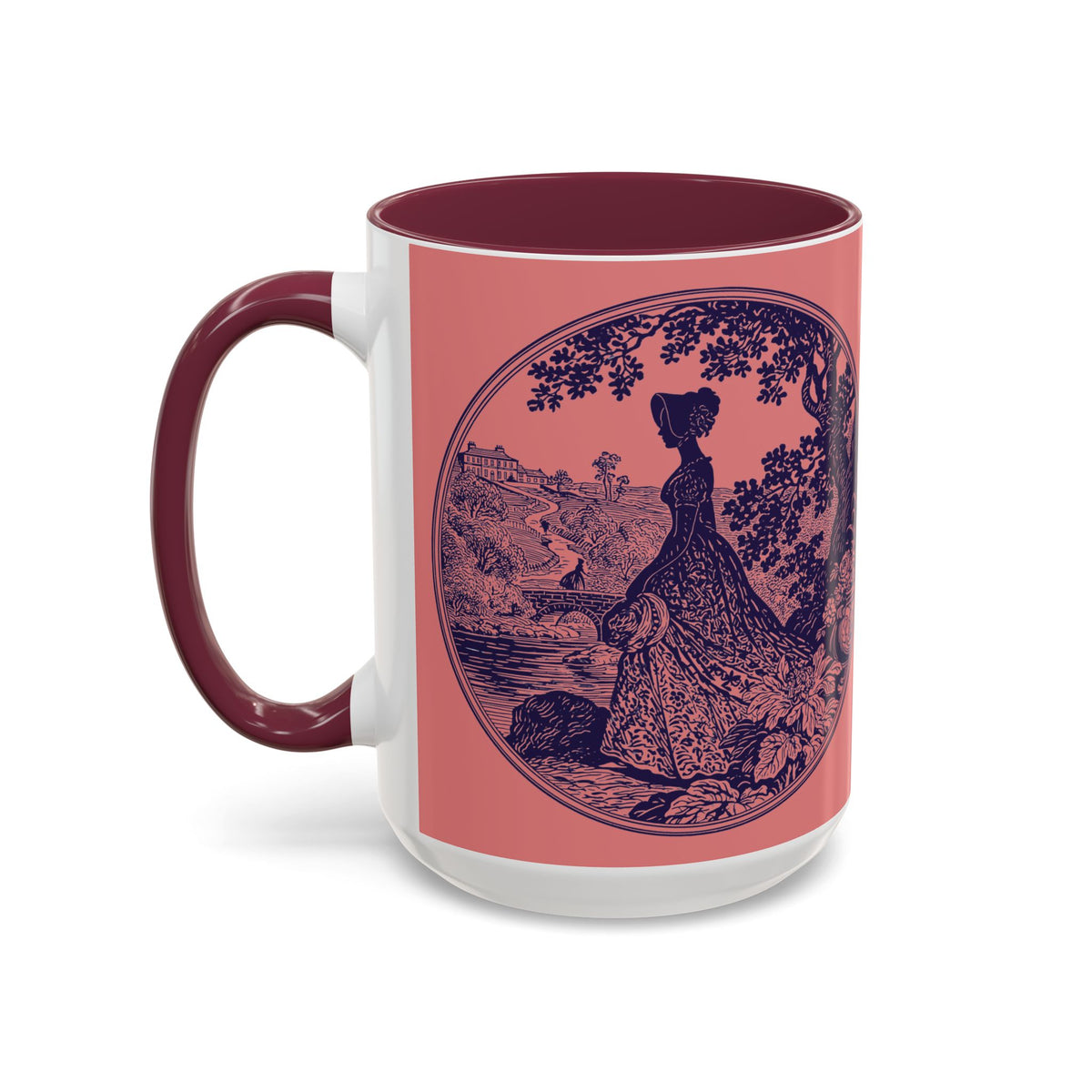 Barely Tolerable Vintage Portrait Mug — Funny Retro Coffee Cup (11oz/15oz)