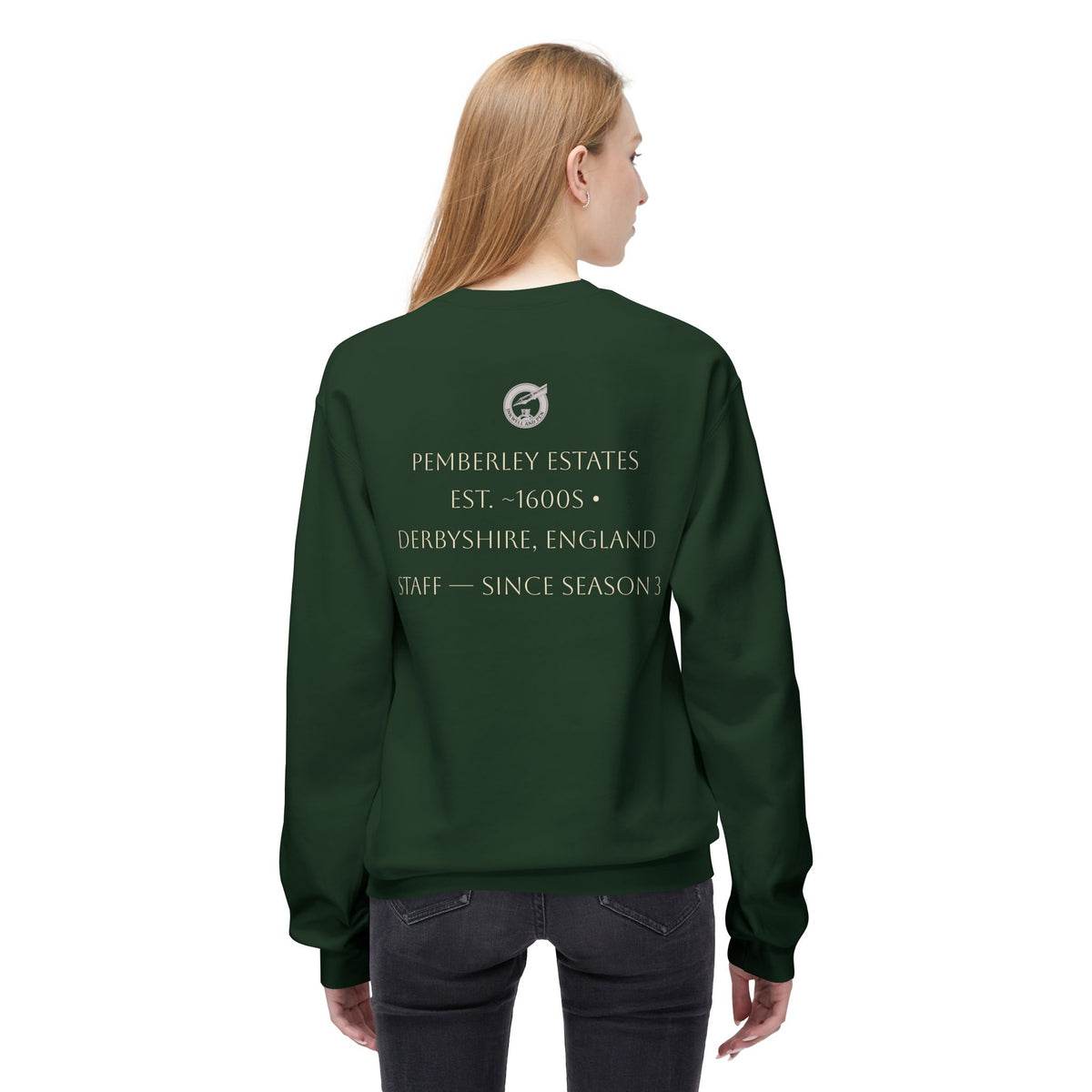 Pemberley Estate Crewneck Sweatshirt — Jane Austen Cozy Literary Pullover