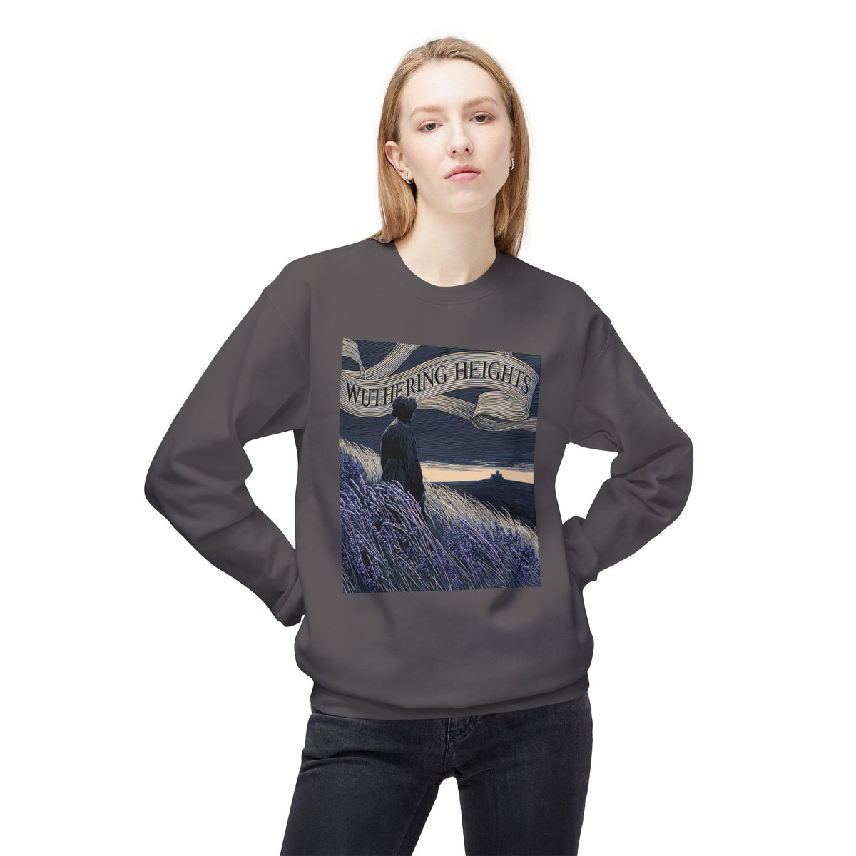 Across the Moors-Wuthering Heights Gothic Literary Sweatshirt