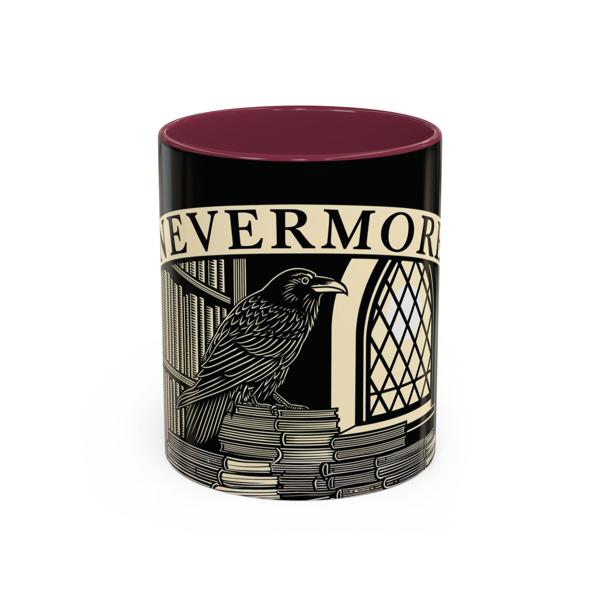 Nevermore Raven Mug | 11oz 15oz Ceramic Coffee Cup