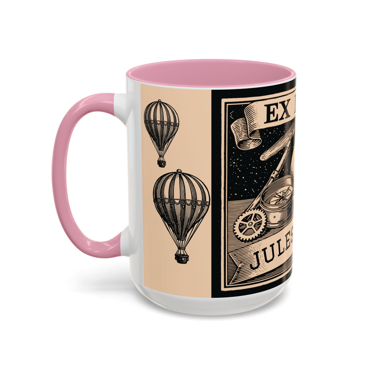 Jules Verne Ex Libris Vintage Science Fiction Coffee Mug (11oz & 15oz)