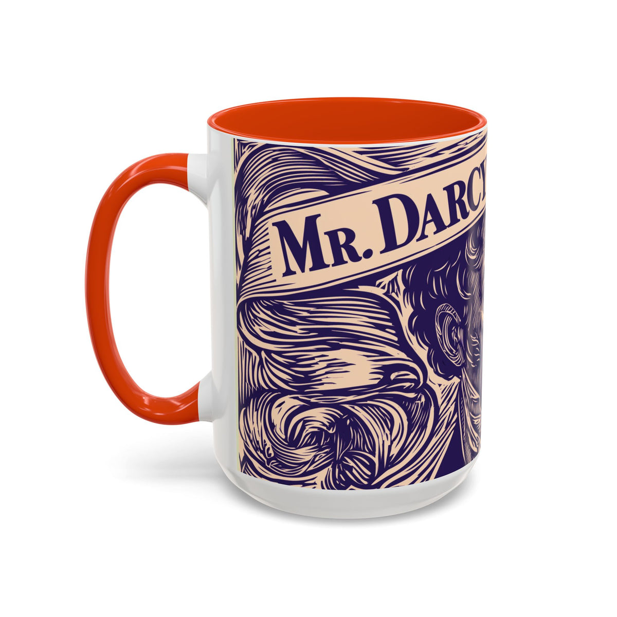 Darcy On My Mind Ceramic Mug — Jane Austen Literary Coffee Cup (11oz/15oz)