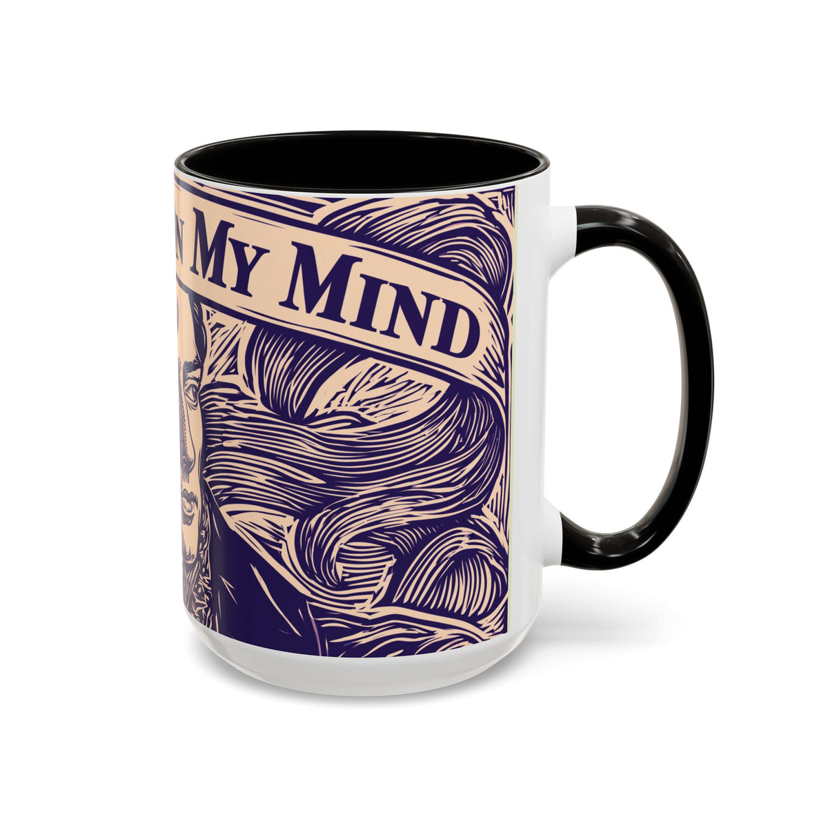 Darcy On My Mind Ceramic Mug — Jane Austen Literary Coffee Cup (11oz/15oz)