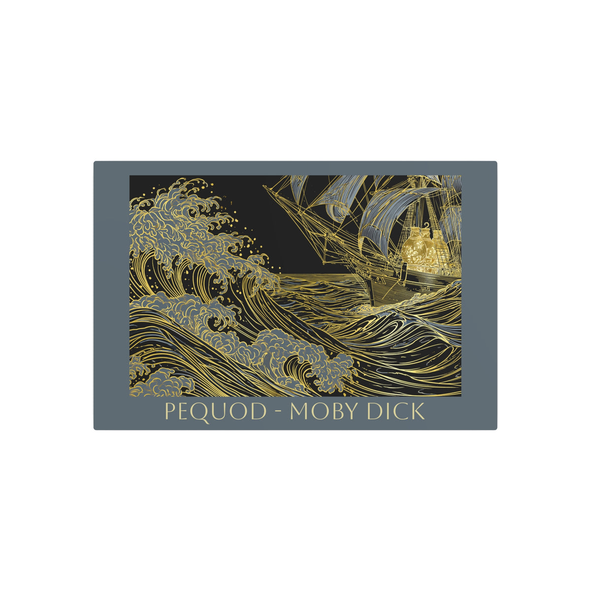 Pequod — Moby Dick Nautical Art Decor