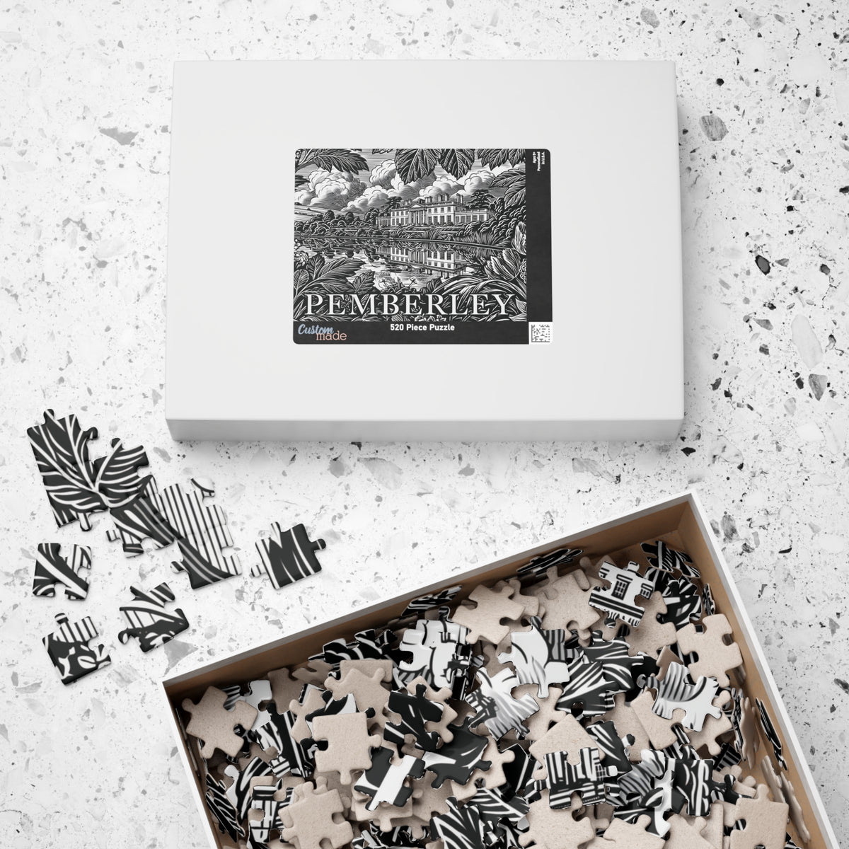 Pemberley Estate Illustration Puzzle | Landscape Jigsaw 110–1014 pieces