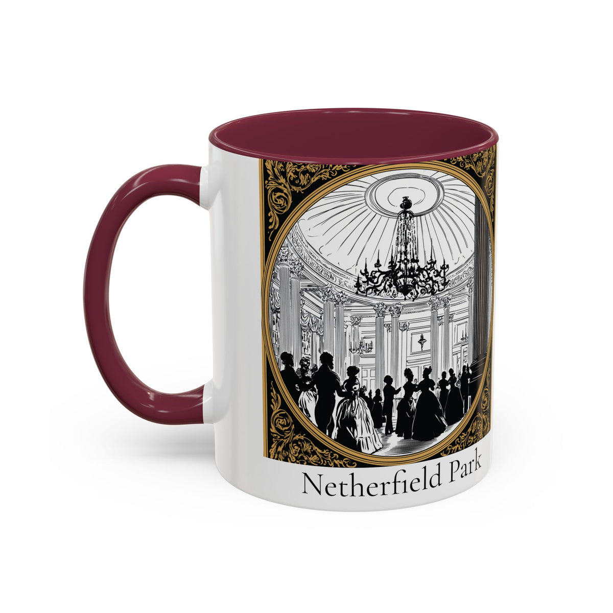 Netherfield Park Ballroom Scene Mug | 11oz 15oz Color Accent