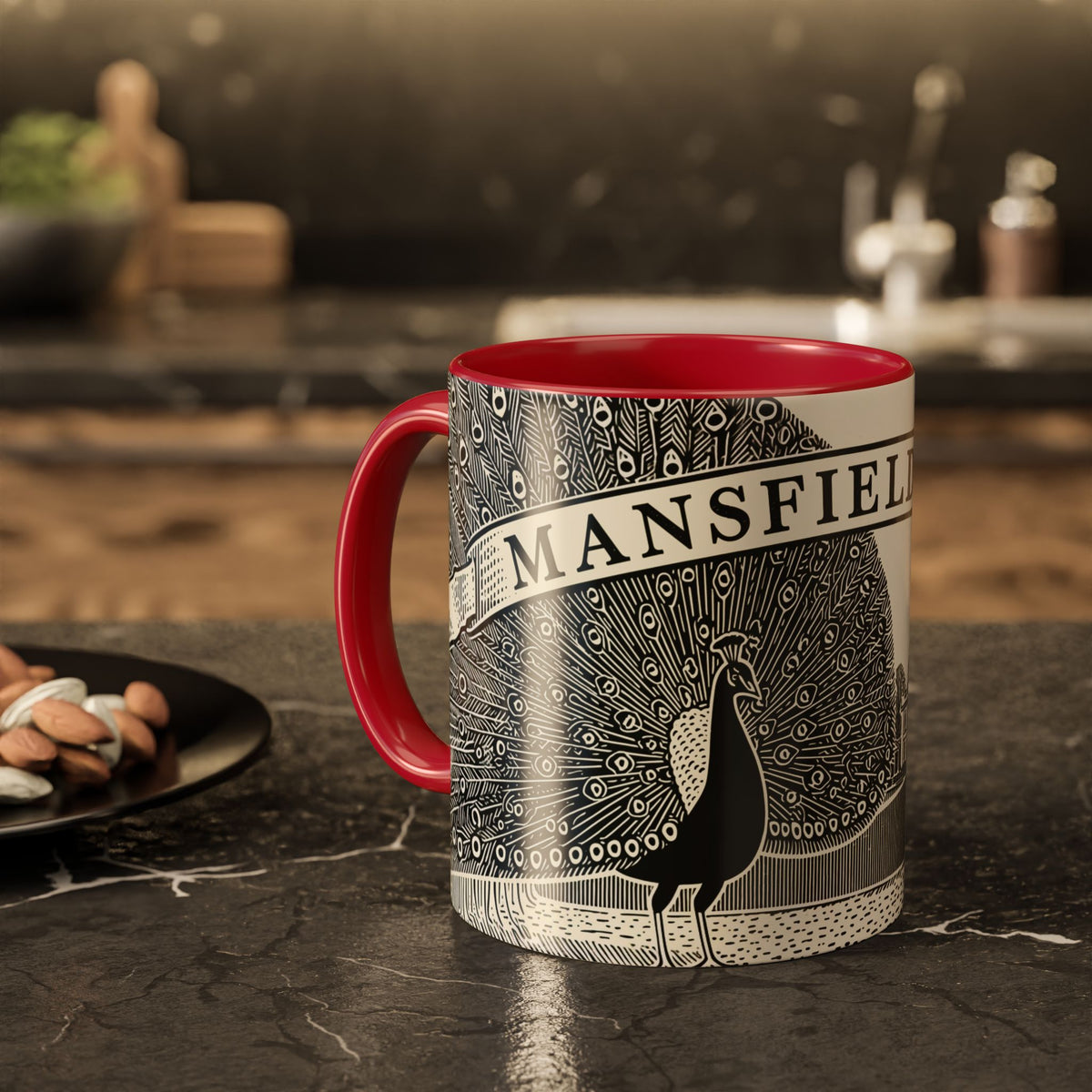 Mansfield Park illustration Mug | Peacock & Estate ceramic mug