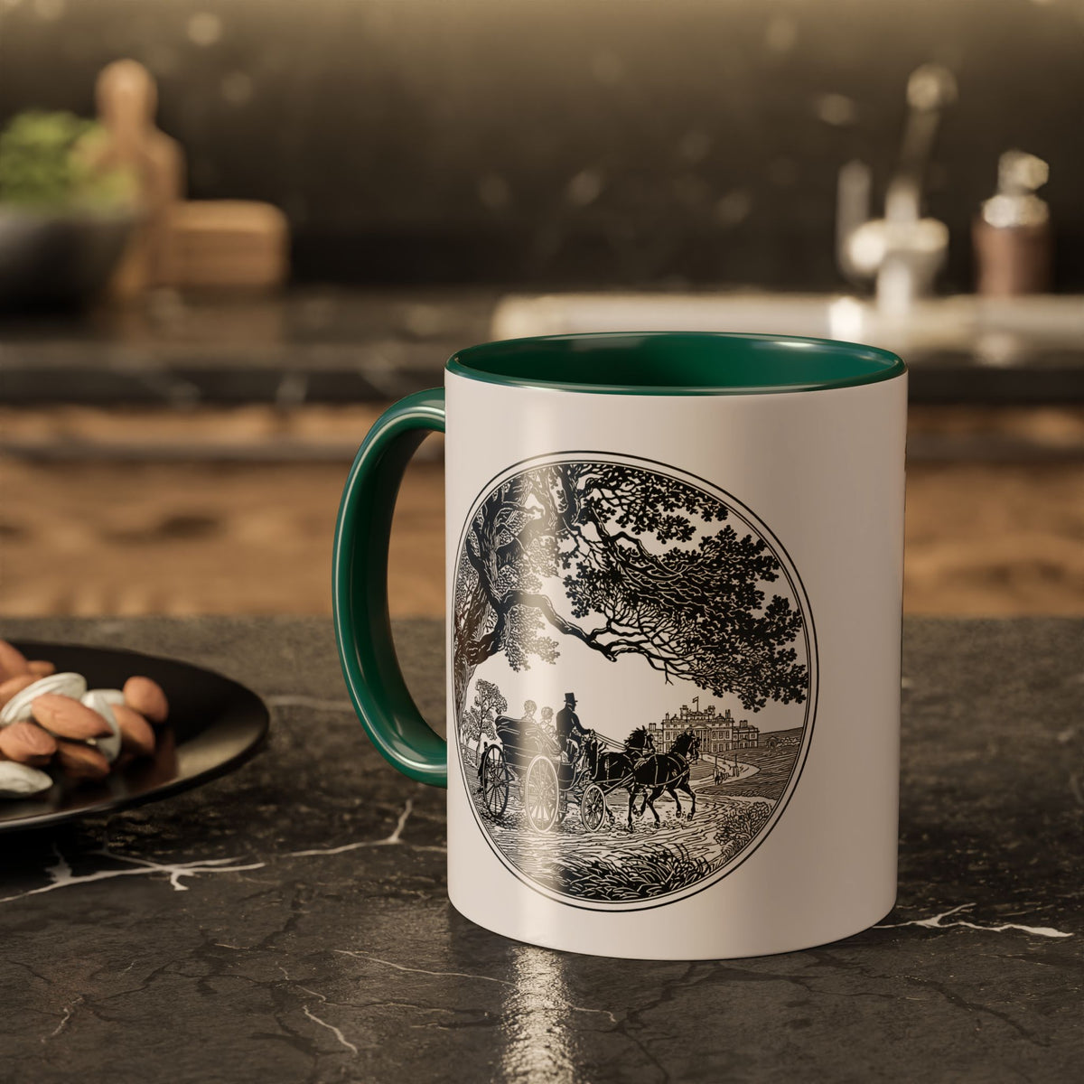 Romantic Vintage Silhouette Mug — "Most Ardently" Tea Coffee Cup (11oz/15oz)