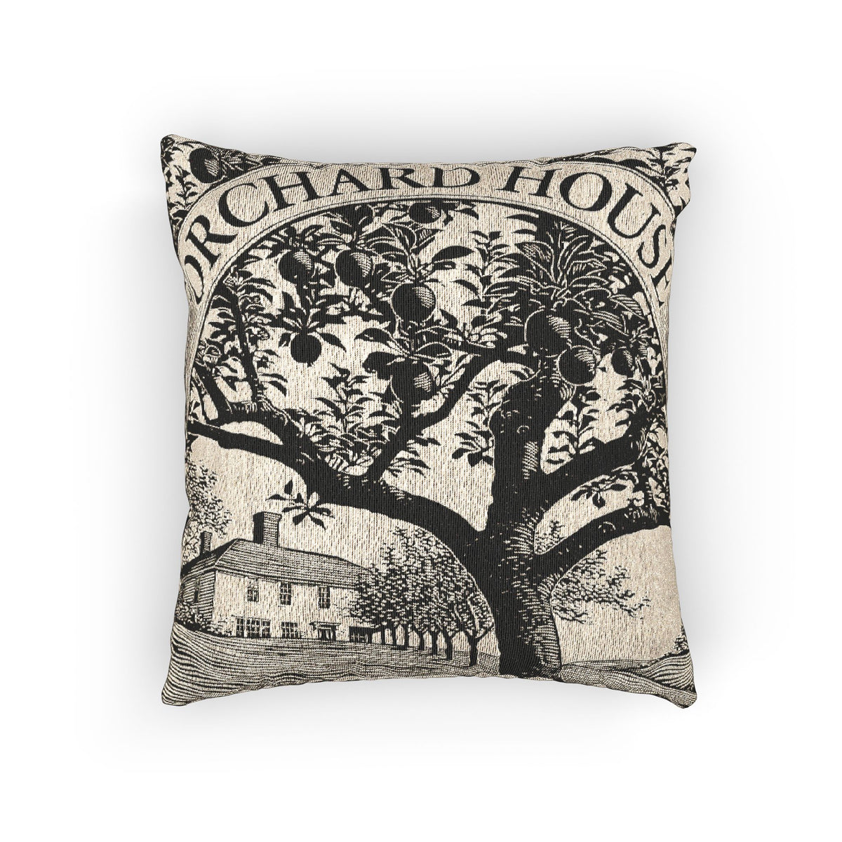 Orchard House Woven Pillow | Little Women Literary Tapestry Pillow