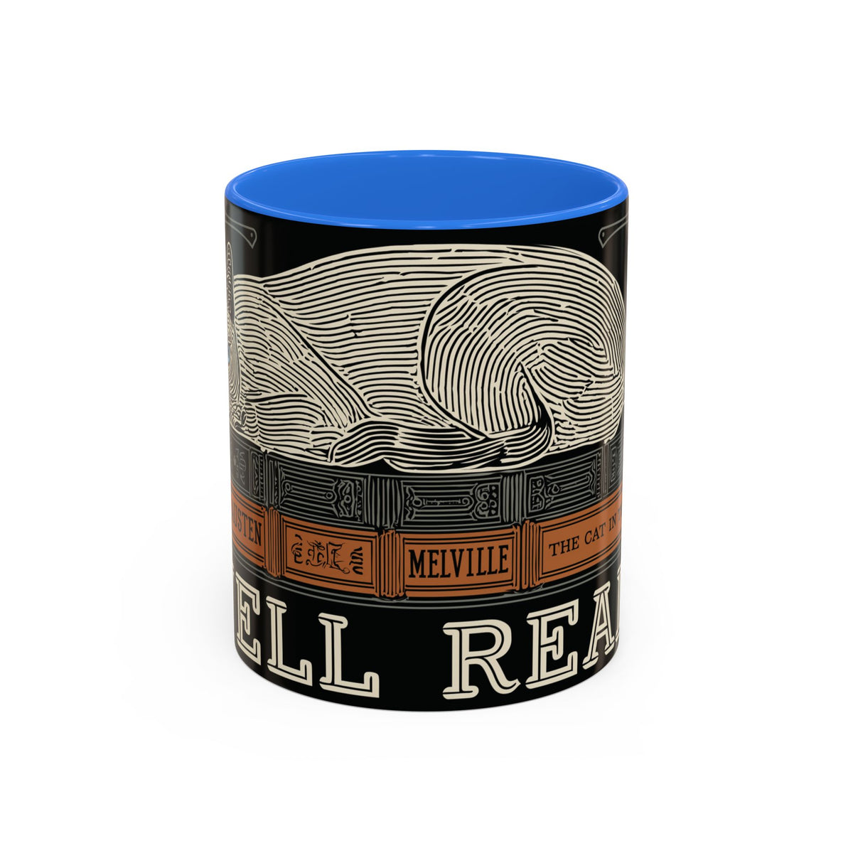 Bookstore Cat-Well Read Cat Mug | Literary Cat Stack Mug