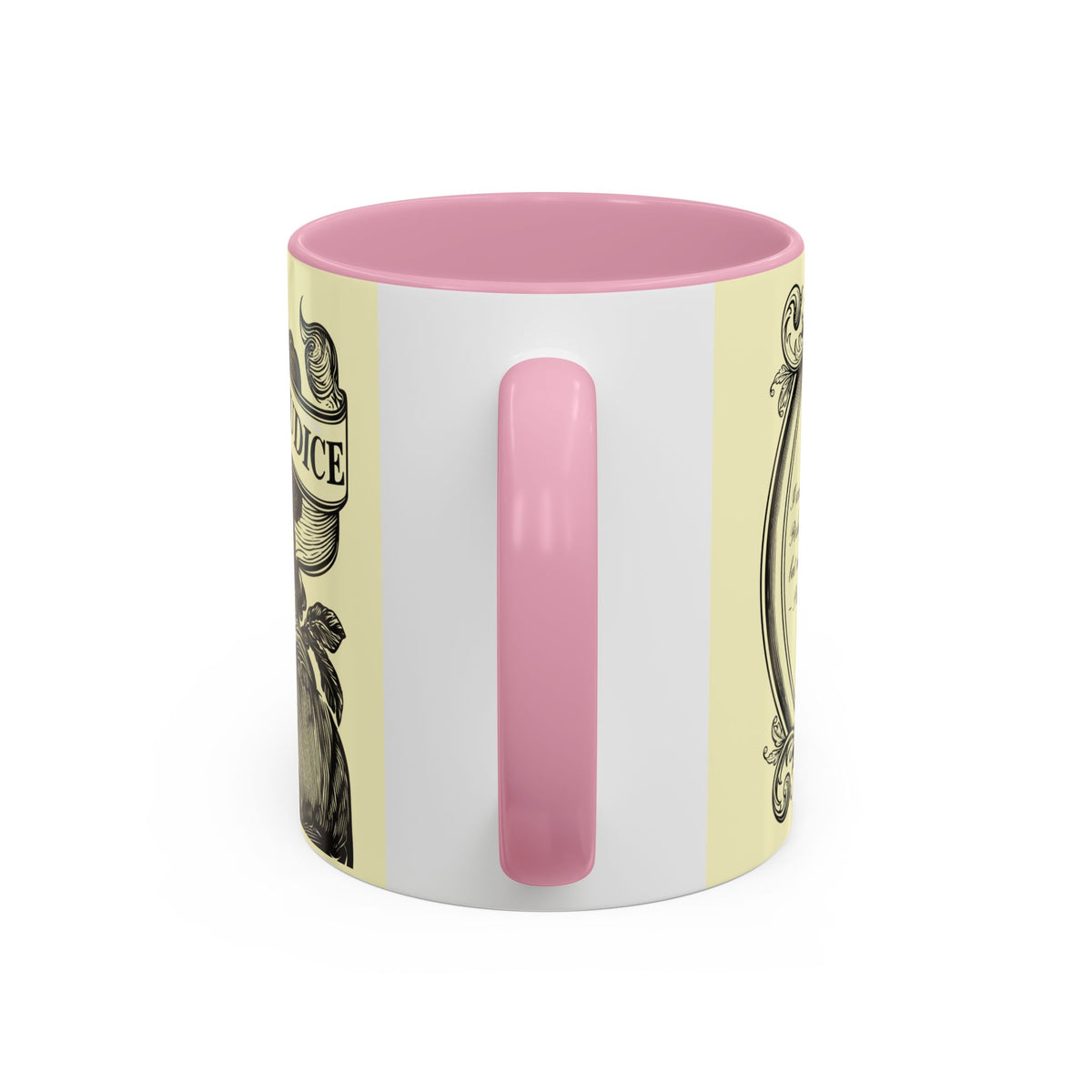 Pride & Prejudice Vintage Floral Mug — “Pride & Prejudice” Ceramic Book Lover Mug (11oz/15oz)