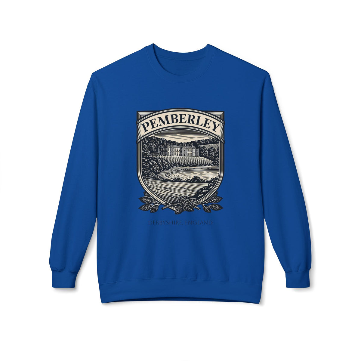 Pemberley Estate Crewneck Sweatshirt — Jane Austen Cozy Literary Pullover