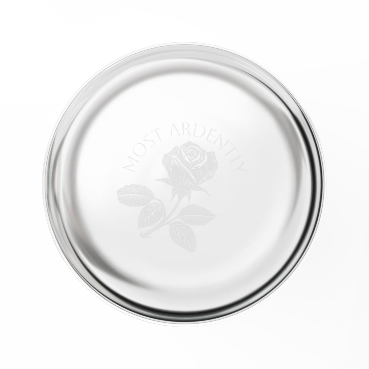 “Most Ardently” Embrace Silhouette — Engraved Whiskey Glass 10.5oz