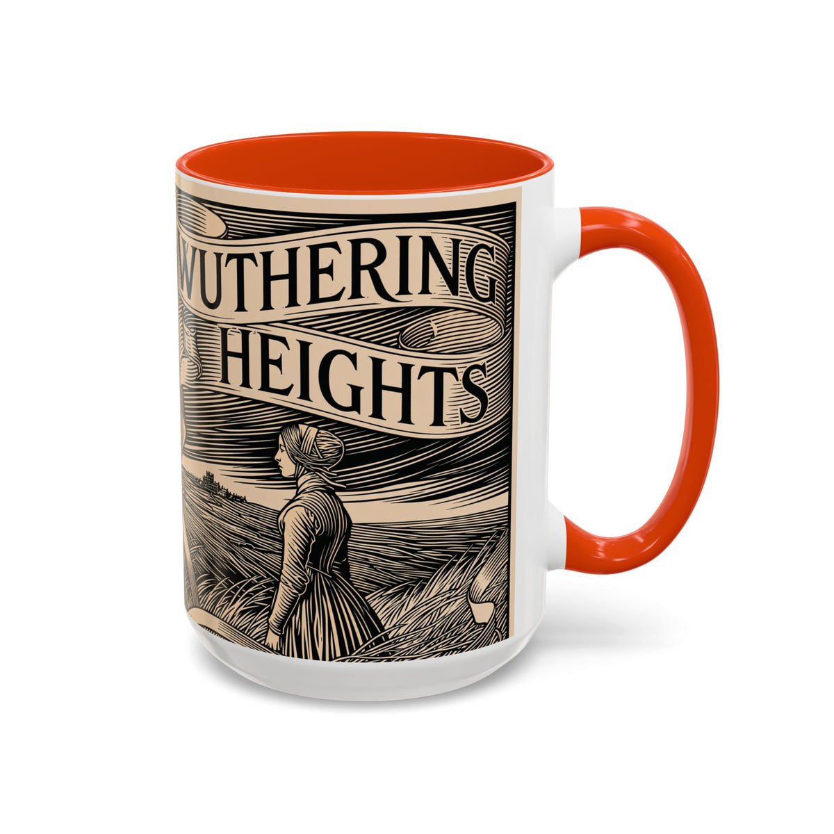 Wuthering Heights Literary Ceramic Mug — Classic Book Cover Coffee Cup (11oz/15oz)