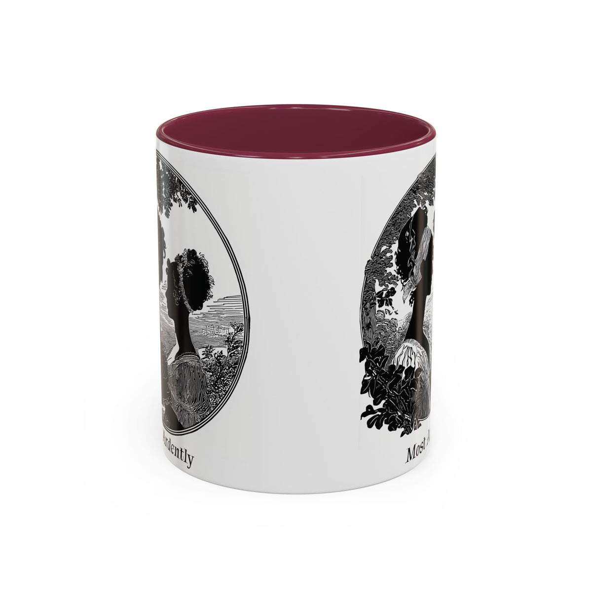 Regency Silhouette 'Most Ardently' Mug, Ceramic Coffee Mug | 11oz or 15oz