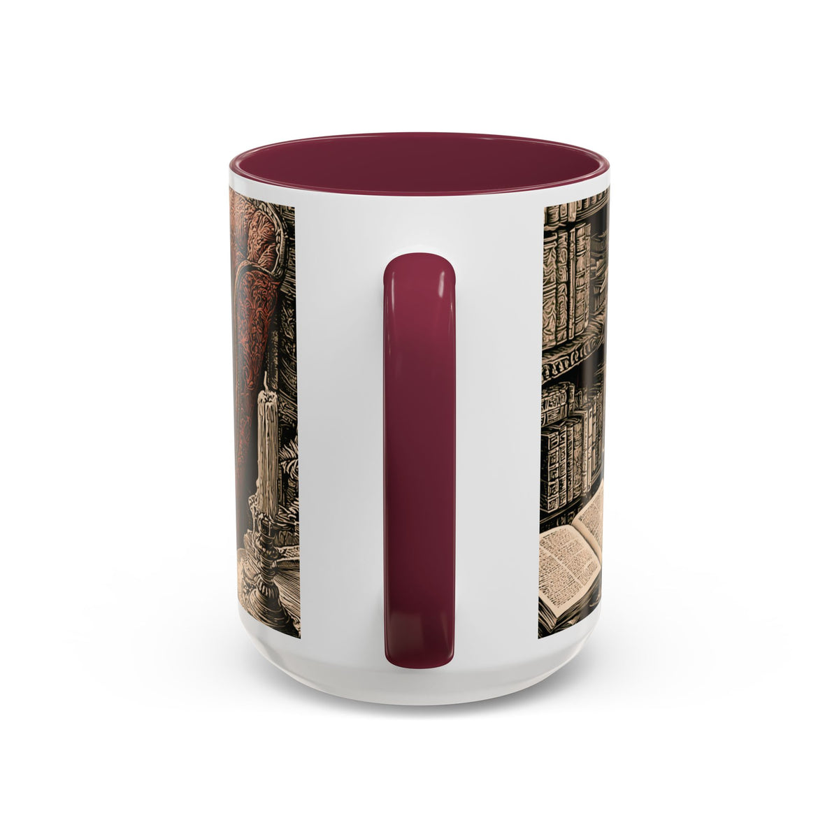 Edgar Allan Poe Raven Portrait Mug | Ceramic Coffee Cup